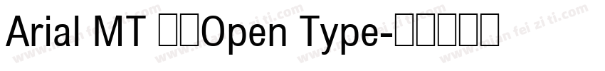 Arial MT 粗体Open Type字体转换
